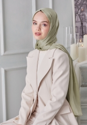 JANJAN HIJAB ALMOND GREEN