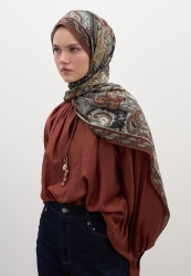 AVERY PRINTED SCARF COPPER AVERY PRINTED SCARF COPPER