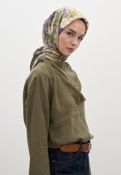 JOSIANE DESEN PAMUKLU VİSKON EŞARP VİZON