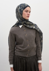 SERAPHINA PRINTED SCARF NAVY SERAPHINA PRINTED SCARF NAVY
