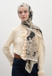 WILD PAISLEY DESEN ŞAL ANTRASİT