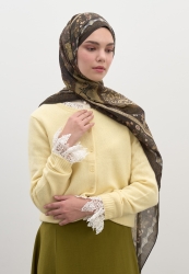 WILD AND PURE DESEN ŞAL KOYU HAKİ