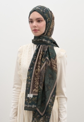 WILD AND PURE DESEN ŞAL KOYU YEŞİL