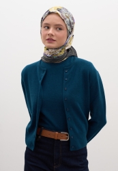 JASMINE JOY DESEN PAMUKLU VİSKON EŞARP FÜME