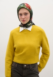 JOSIANE DESEN PAMUKLU VİSKON EŞARP SİYAH