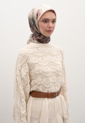 MARIELLE DESEN PAMUKLU VİSKON EŞARP BEJ MARIELLE DESEN PAMUKLU VİSKON EŞARP BEJ