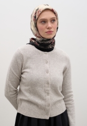 MARIELLE DESEN PAMUKLU VİSKON EŞARP SİYAH MARIELLE DESEN PAMUKLU VİSKON EŞARP SİYAH