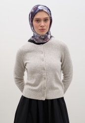 NERISSA DESEN PAMUKLU VİSKON EŞARP MOR