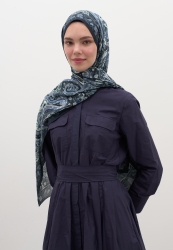 PANTHEA DESEN ŞAL LACİVERT