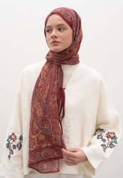 PETRA DESEN ŞAL KIRMIZI