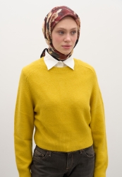 ROSE BREEZE DESEN PAMUKLU VİSKON EŞARP SİYAH