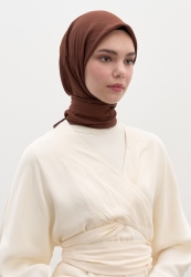 COTTON VISCOSE SCARF COCOA