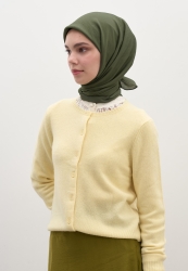 COTTON VISCOSE SCARF LEAF