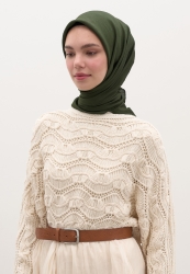 COTTON VISCOSE SCARF EMERALD