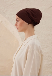 SILICONE NON-SLIP BONNET BROWN