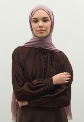 CASHMERE TEXTURED HIJAB DRIED ROSE