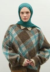 CASHMERE TEXTURED HIJAB OIL GREEN