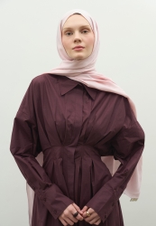 NARA COTTON FLOSH JACQUARD HIJAB POWDER