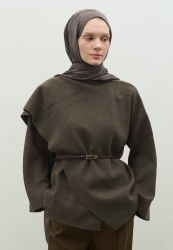 NARA COTTON FLOSH JACQUARD HIJAB SMOKE