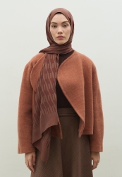 NARA COTTON FLOSH JACQUARD HIJAB COCOA