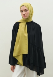 NARA COTTON FLOSH JACQUARD HIJAB SWEET YELLOW