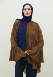 NARA COTTON FLOSH JACQUARD HIJAB NIGHT BLUE