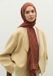 MONOGRAM COTTON FLOSH JACQUARD HIJAB TILE