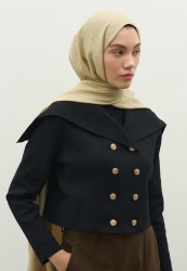 MONOGRAM COTTON FLOSH JACQUARD HIJAB SAND