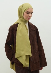 MONOGRAM PAMUK FLOŞ JAKARLI ŞAL TATLI SARI