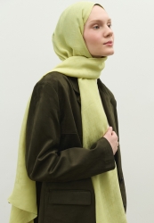 MONOGRAM COTTON FLOSH JACQUARD HIJAB SAGE