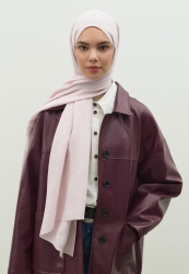 OSLO PAMUK FLOŞ JAKARLI ŞAL PUDRA