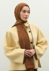OSLO COTTON JACQUARD FLOSH HIJAB WALNUT