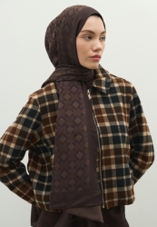 OSLO COTTON JACQUARD FLOSH HIJAB BITTER BROWN