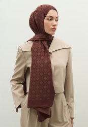 OSLO COTTON JACQUARD FLOSH HIJAB TREE BARK