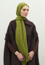 OSLO PAMUK FLOŞ JAKARLI ŞAL ORMAN