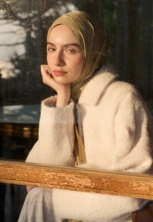 NARA COTTON FLOSH JACQUARD HIJAB SAND