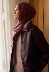 NARA PAMUK FLOŞ JAKARLI ŞAL ŞAKAYIK