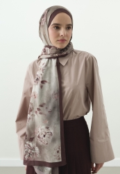 MARIELLE DESENLİ PAMUK VİSKON ŞAL GÜLKURUSU