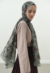 GISELE DESENLİ PAMUK VİSKON ŞAL DENİZ KÖPÜĞÜ