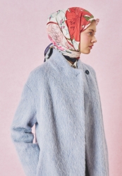 TALES OF LOVE DESEN FLOŞ VİSKON EŞARP LAVENDER GARDEN