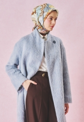 A CINDIRELLA'S DREAM DESEN FLOŞ VİSKON EŞARP COFFEE CREAM