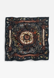 DREAMY SKIES DESEN FLOŞ VİSKON EŞARP OCEAN MIST