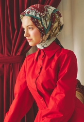 BEAUTY AND THE BEAST DESEN FLOŞ VİSKON EŞARP BLACK OPIUM