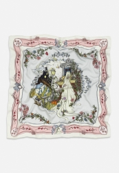 ENCHANTED MELODY PATTERNED FLOSS VISCOSE SCARF PASTEL DREAM