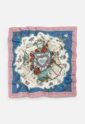 BEAUTY AND THE BEAST DESEN FLOŞ VİSKON EŞARP DREAMY PINK