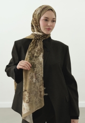 SOFT HIBISCUS DESENLİ PAMUK VİSKON ŞAL ÇAĞLA