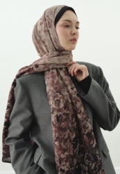 PEARLIE DESENLİ PAMUK VİSKON ŞAL MÜRDÜM