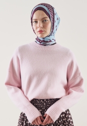 POLKA DOTS PATTERN RAMI HIJAB LIGHT BLUE