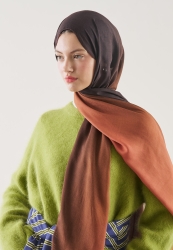 DEGRADE PATTERN RAMI HIJAB BROWN