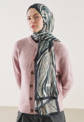 WILD ZEBRA PATTERN RAMI HIJAB DEEP GREEN
